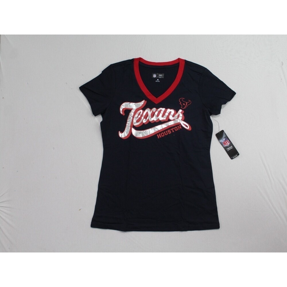 NFL Team Women Blue Top Houston Texans Casual NFL Size Medium